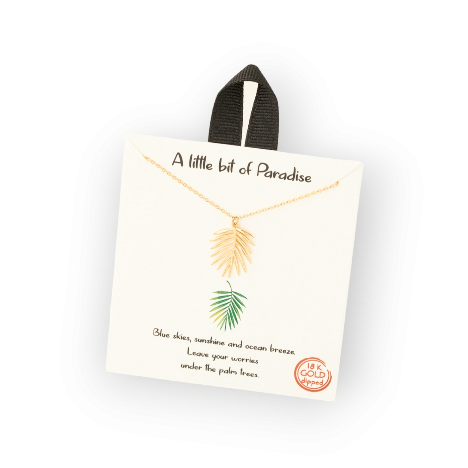 Dainty Chain Palm Pendant Necklace