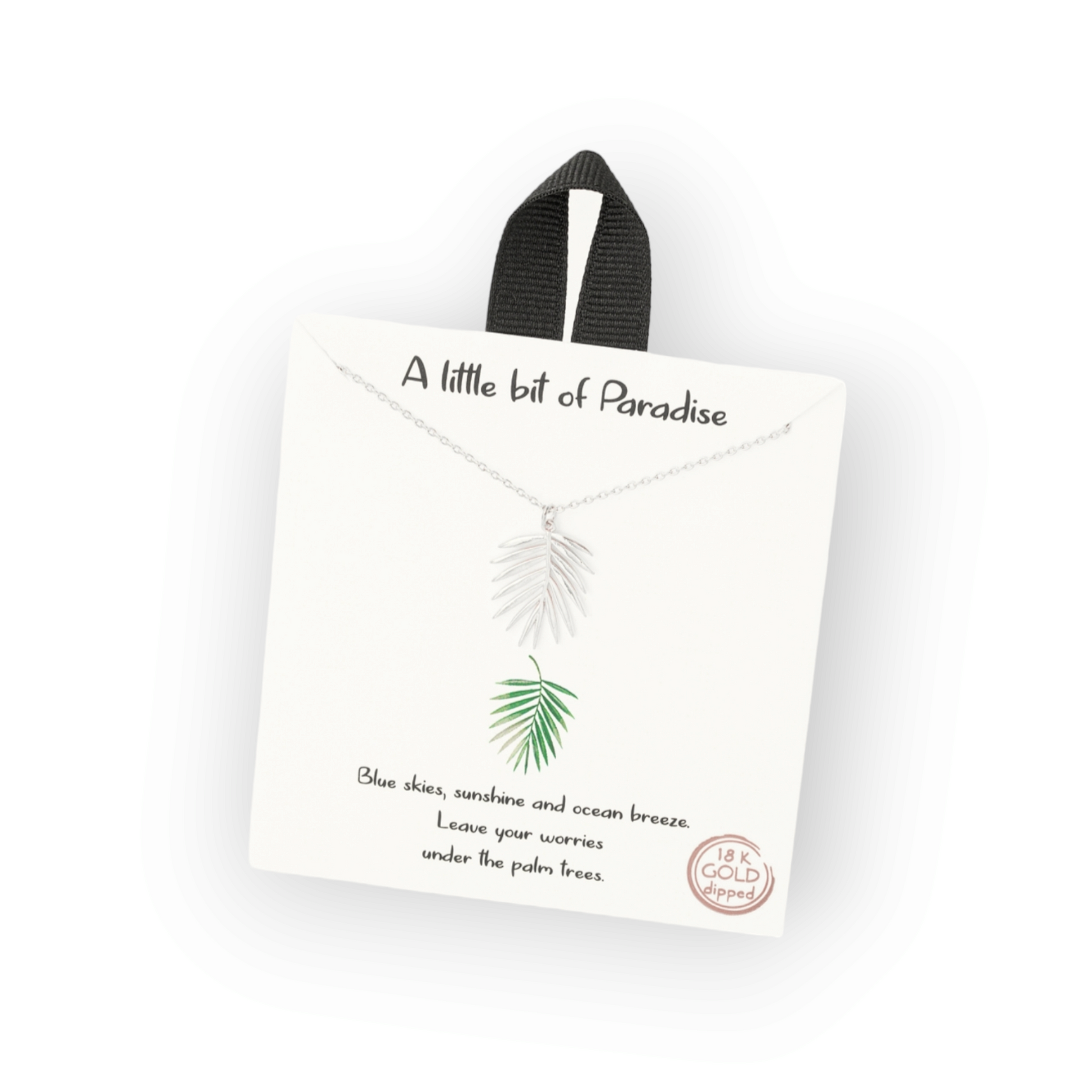 Dainty Chain Palm Pendant Necklace