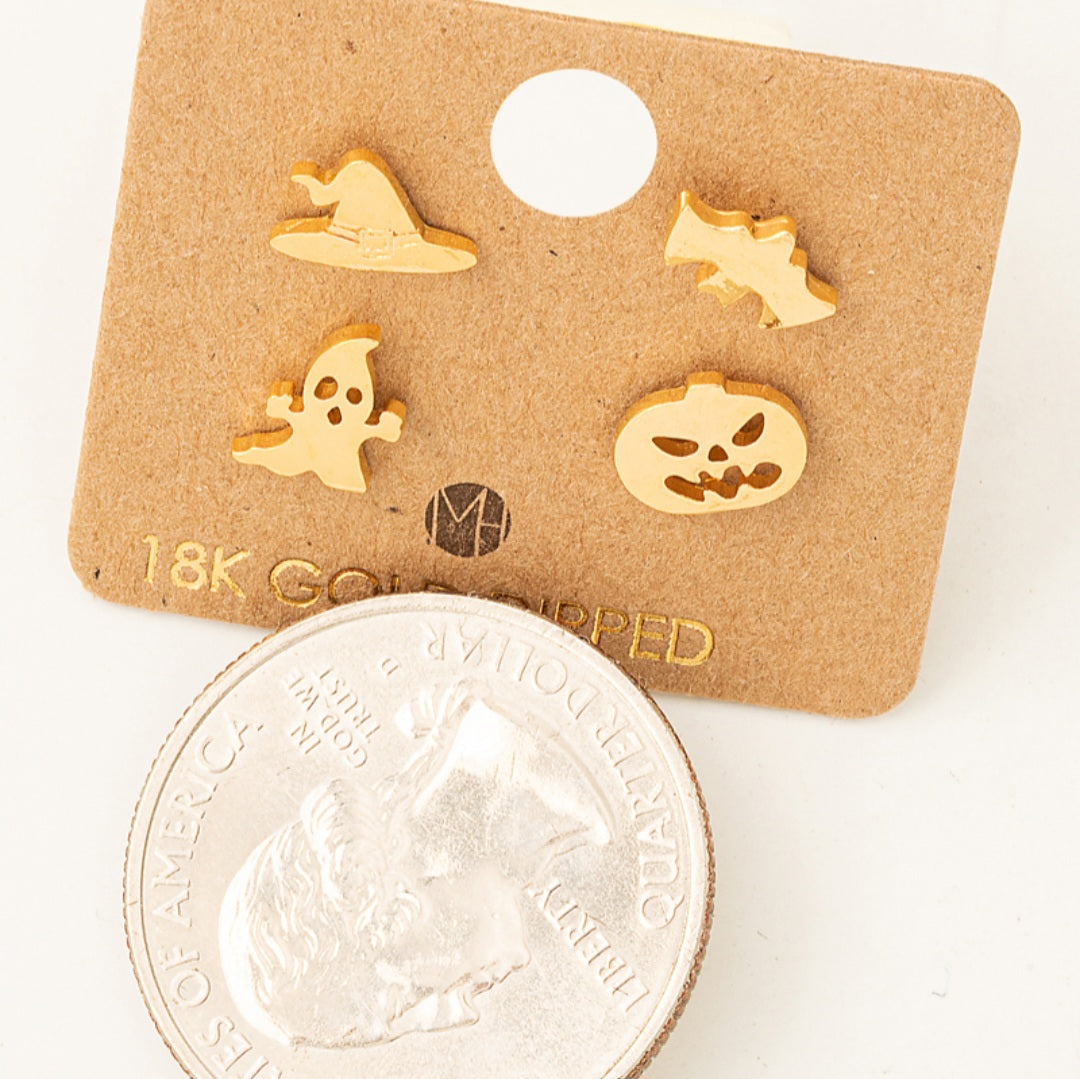 Mini Assorted Halloween Stud Earrings Set