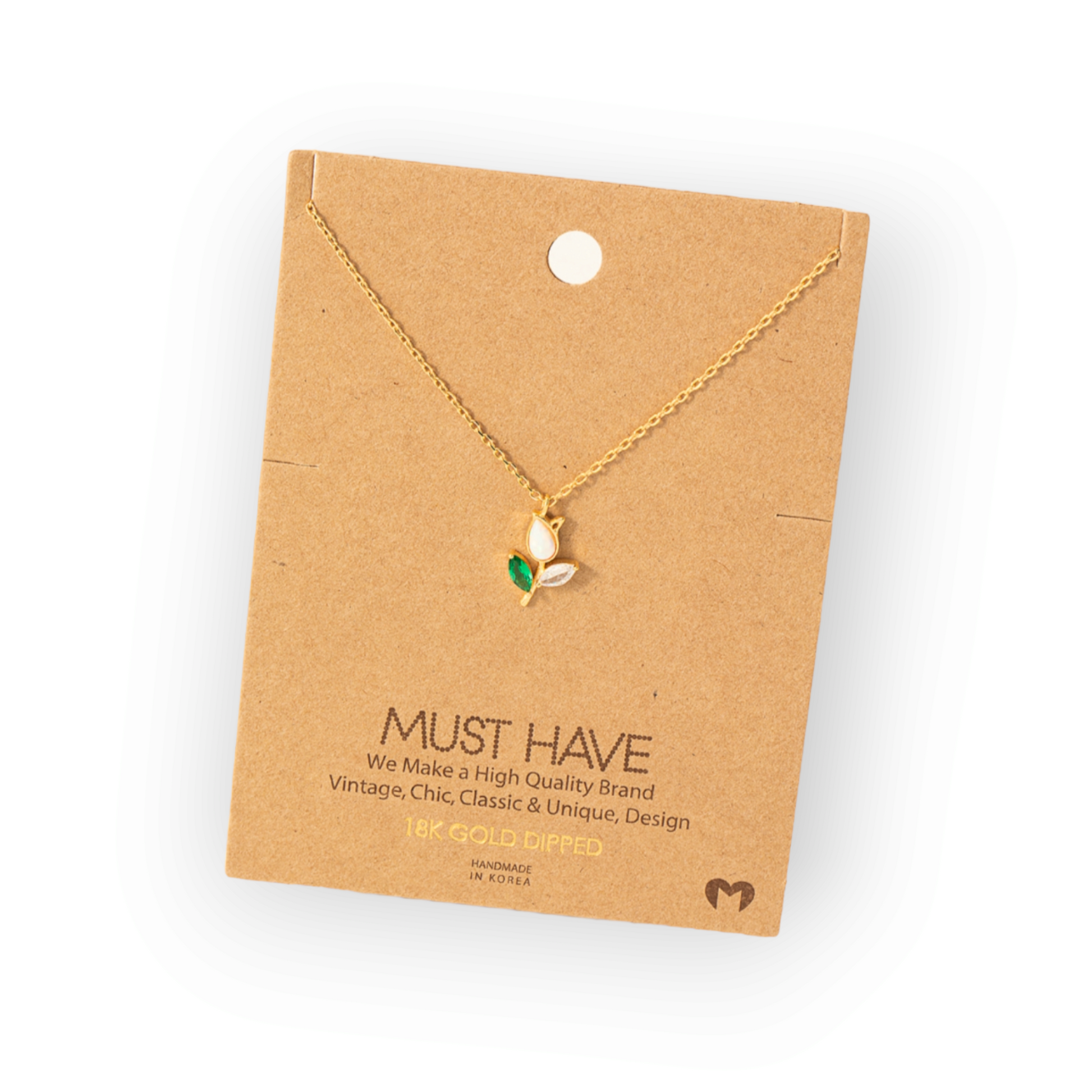 Tulip Flower Pendant Necklace