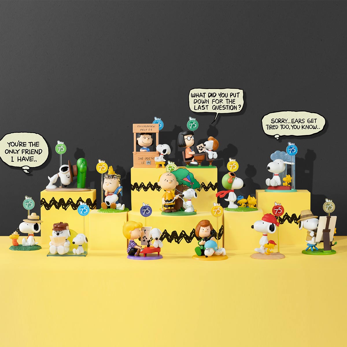Peanuts 75th Anniversary | Snoopy Comic Life Series Figures Blind Box