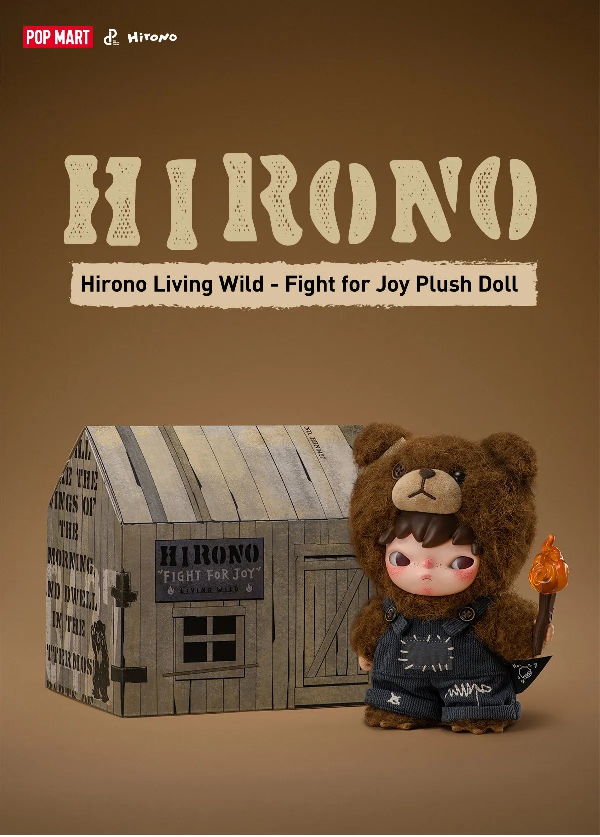 Hirono Living Wild - Fight for Joy Plush Doll (NEW)