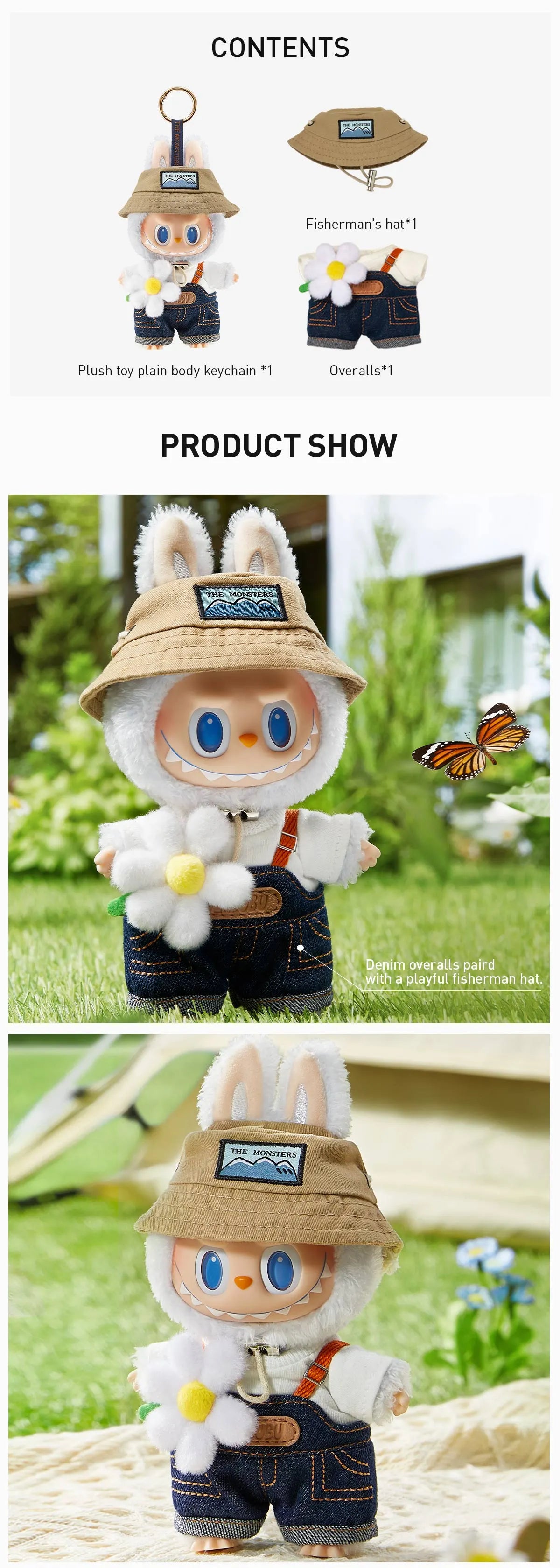 THE MONSTERS FALL IN WILD SERIES-Vinyl PLush Doll Pendant