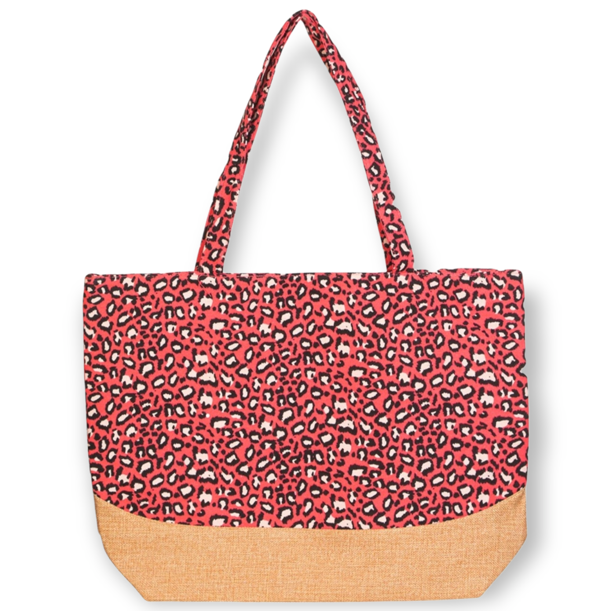 Strawberry Leopard - Leopard Tote Bag