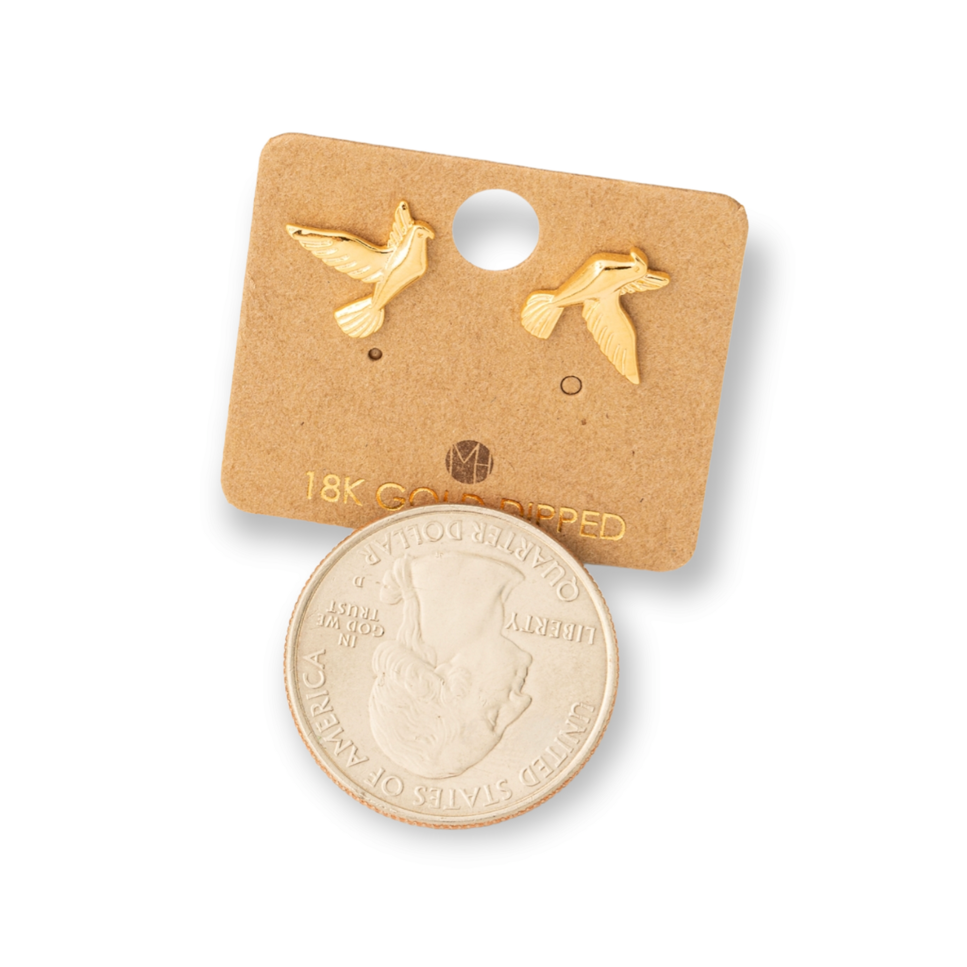 Mini Dove Stud Earrings