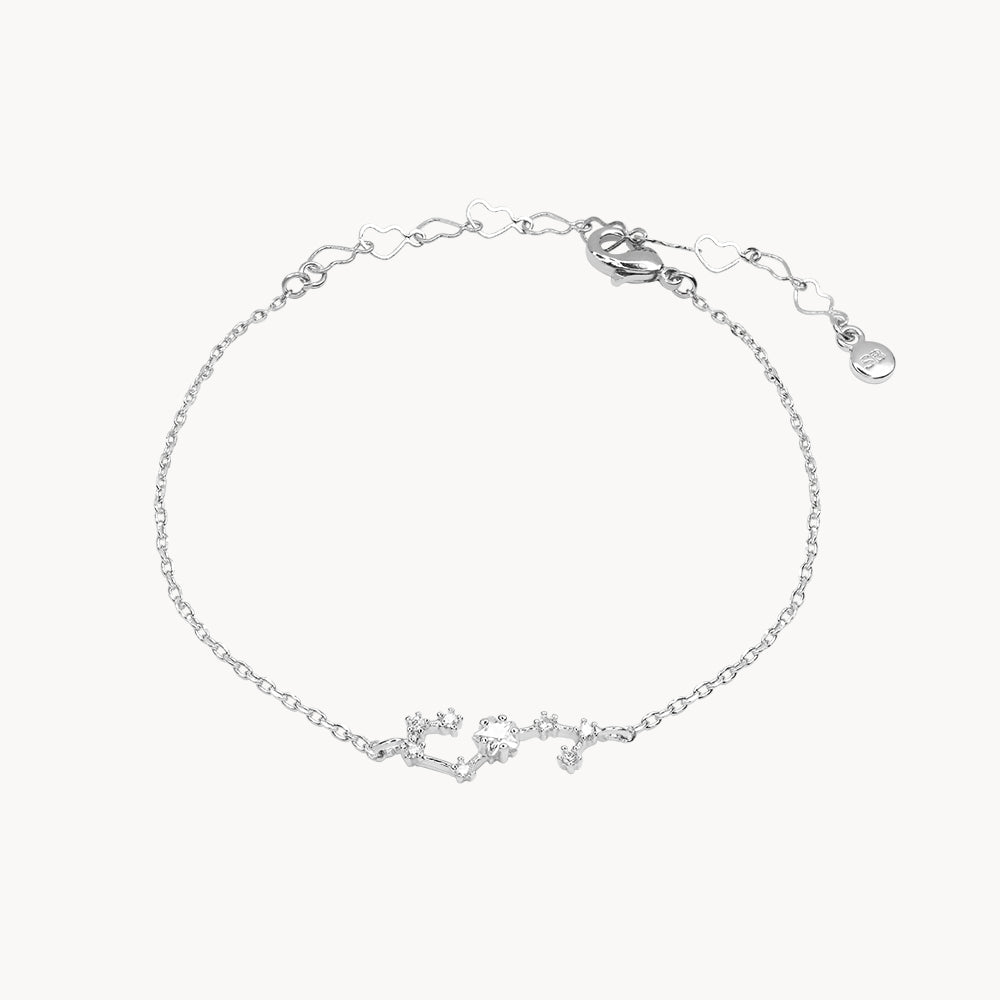Zodiac Star Constellation Bracelet scorpio silver