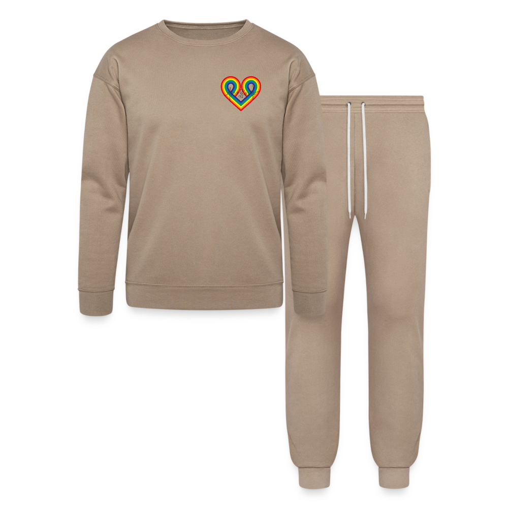 "Love is Love" Lounge Wear Set by Bella + Canvas - tan