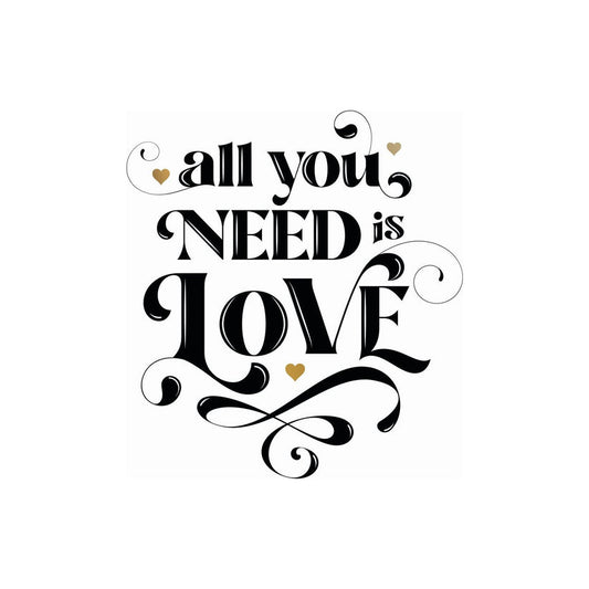 All You Need Is Love Birthday Card