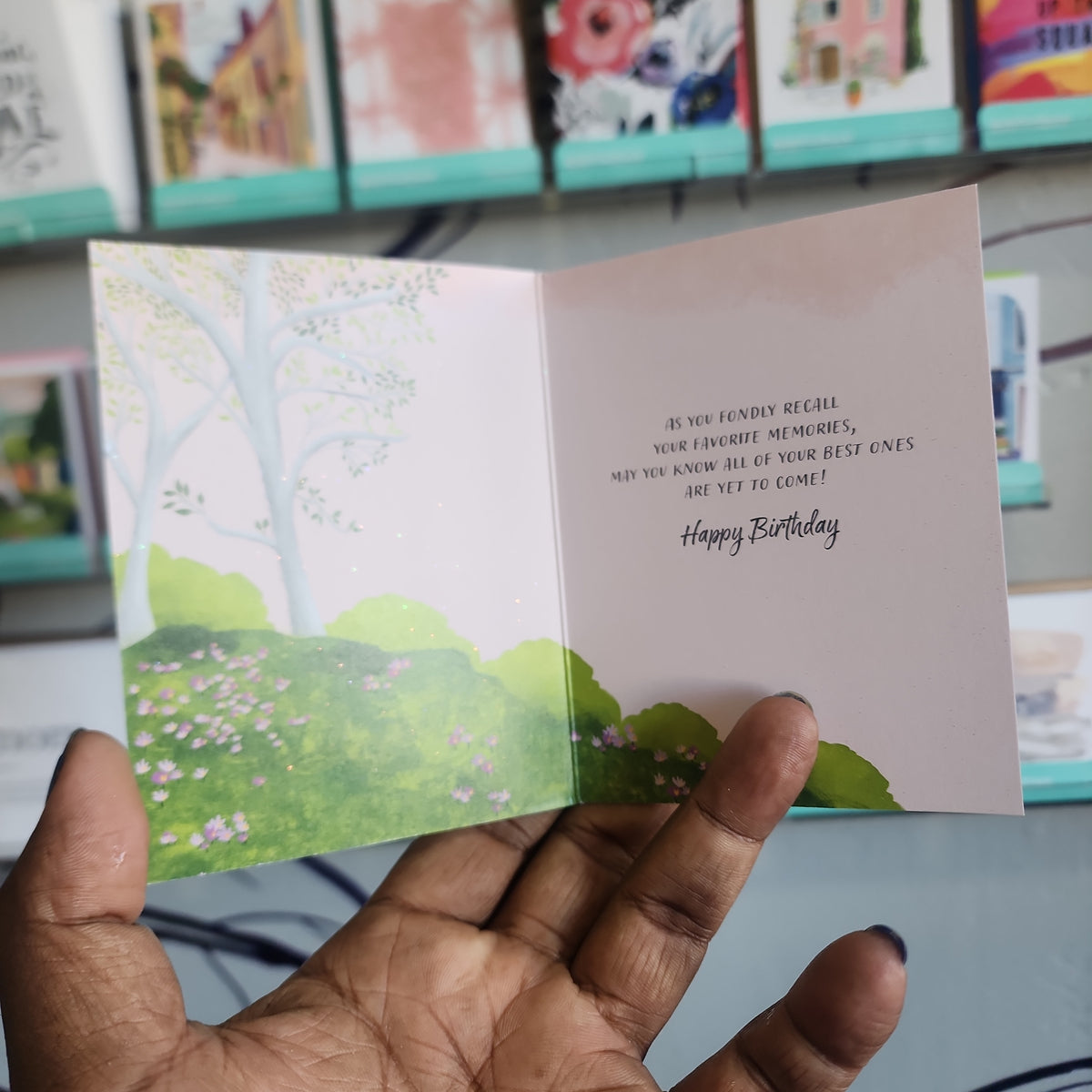 Backyard Linens Birthday Card