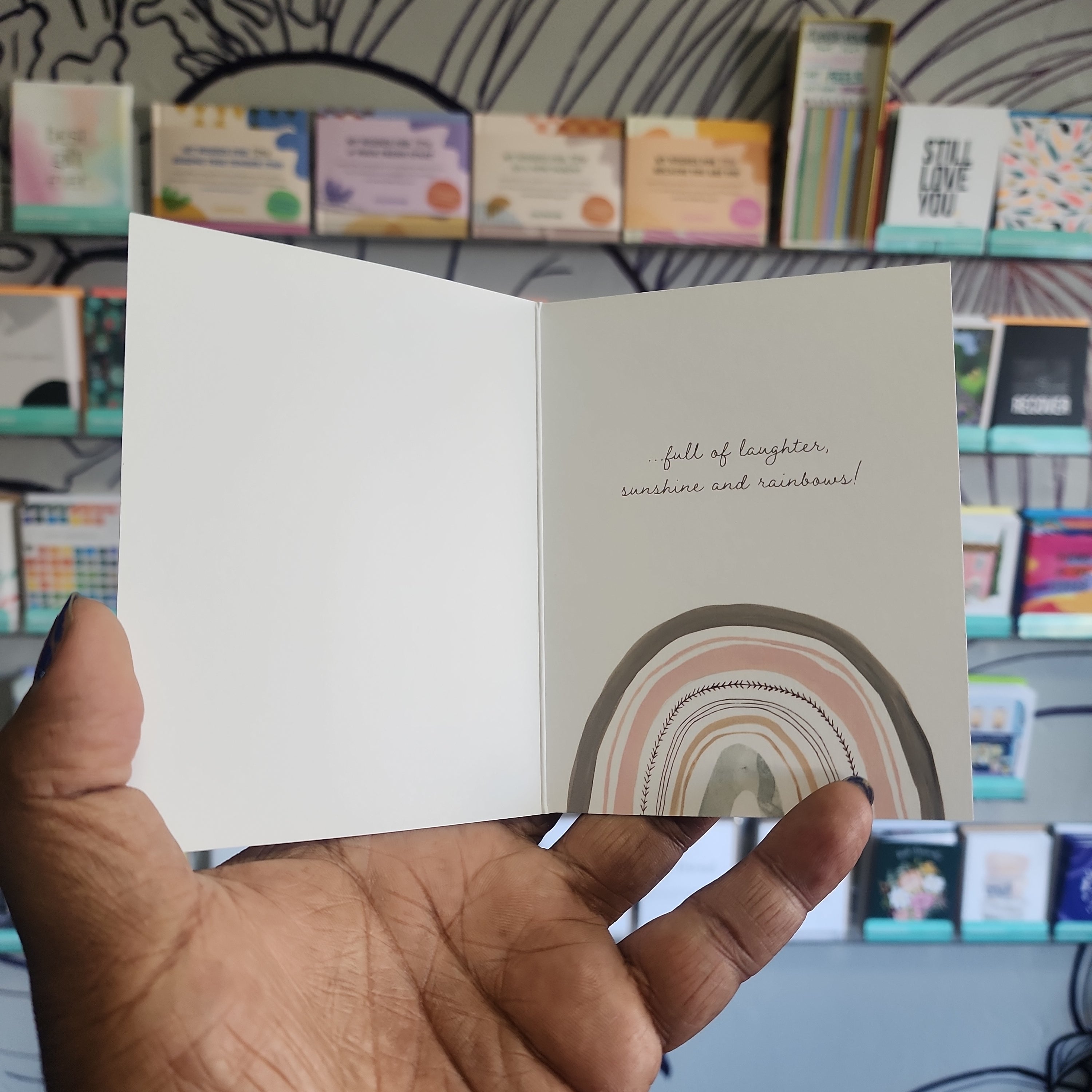 Boho Rainbow Birthday Card