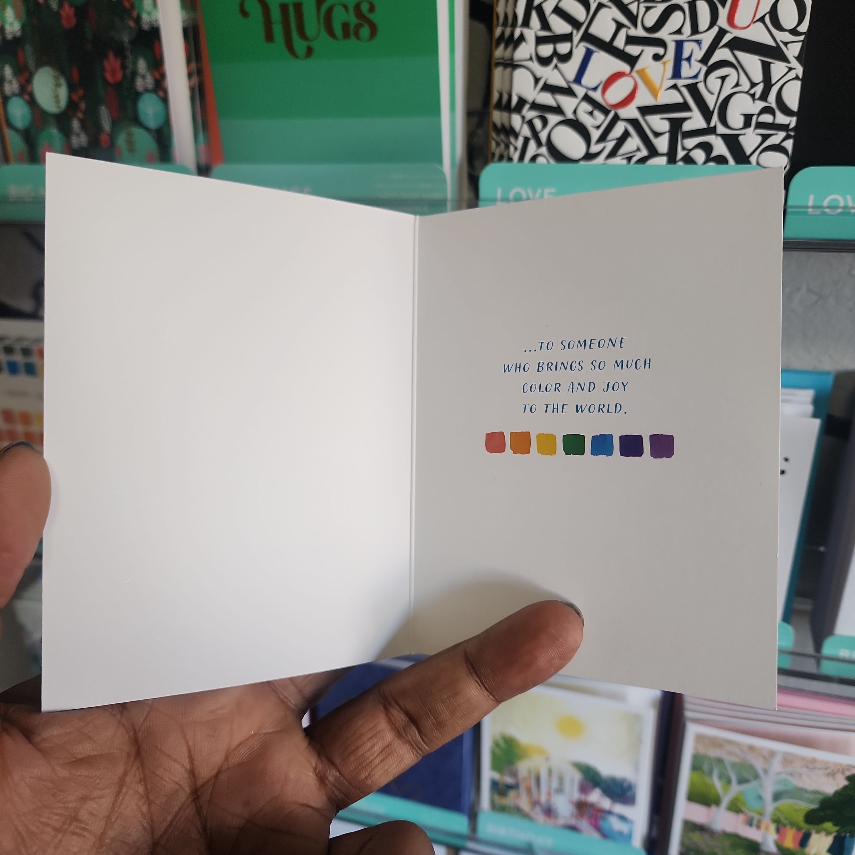 Color Chart Birthday Card