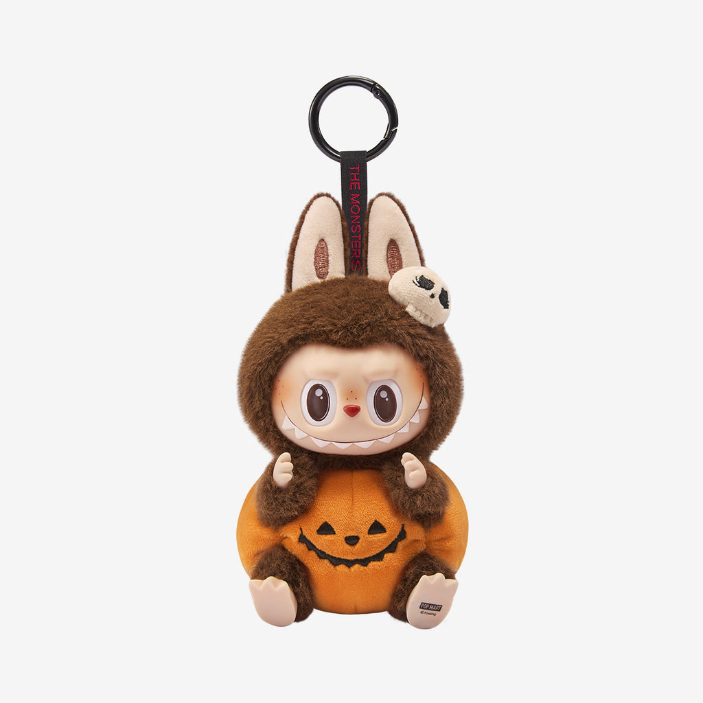 Happy Halloween Party Labubu-Sitting Pumpkin Vinyl Plush Pendant