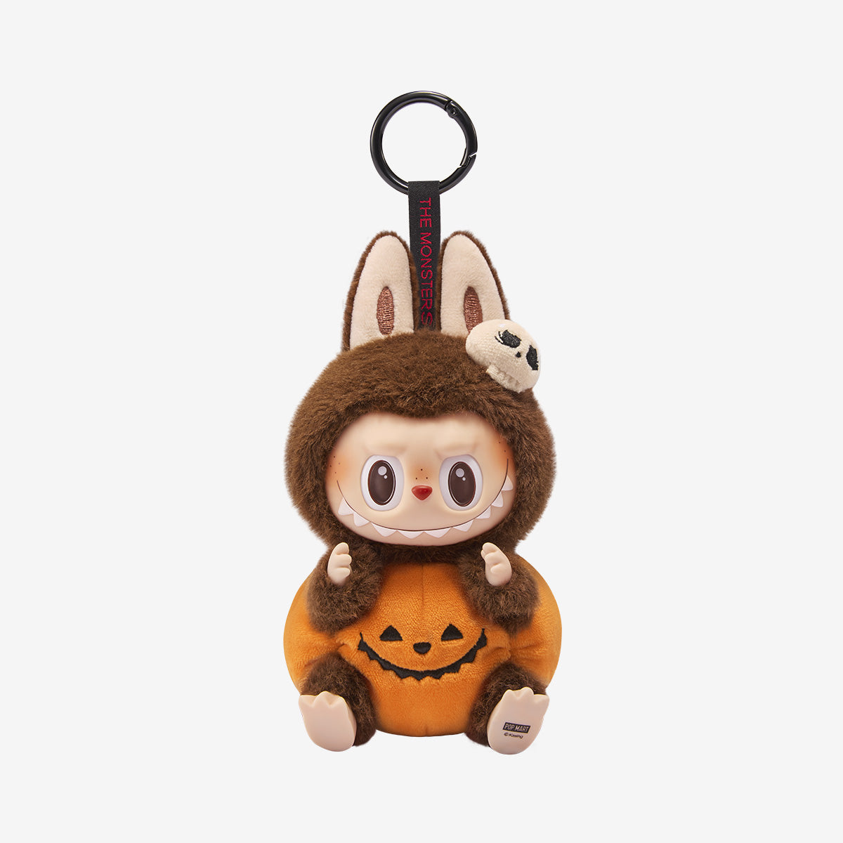Happy Halloween Party Labubu-Sitting Pumpkin Vinyl Plush Pendant