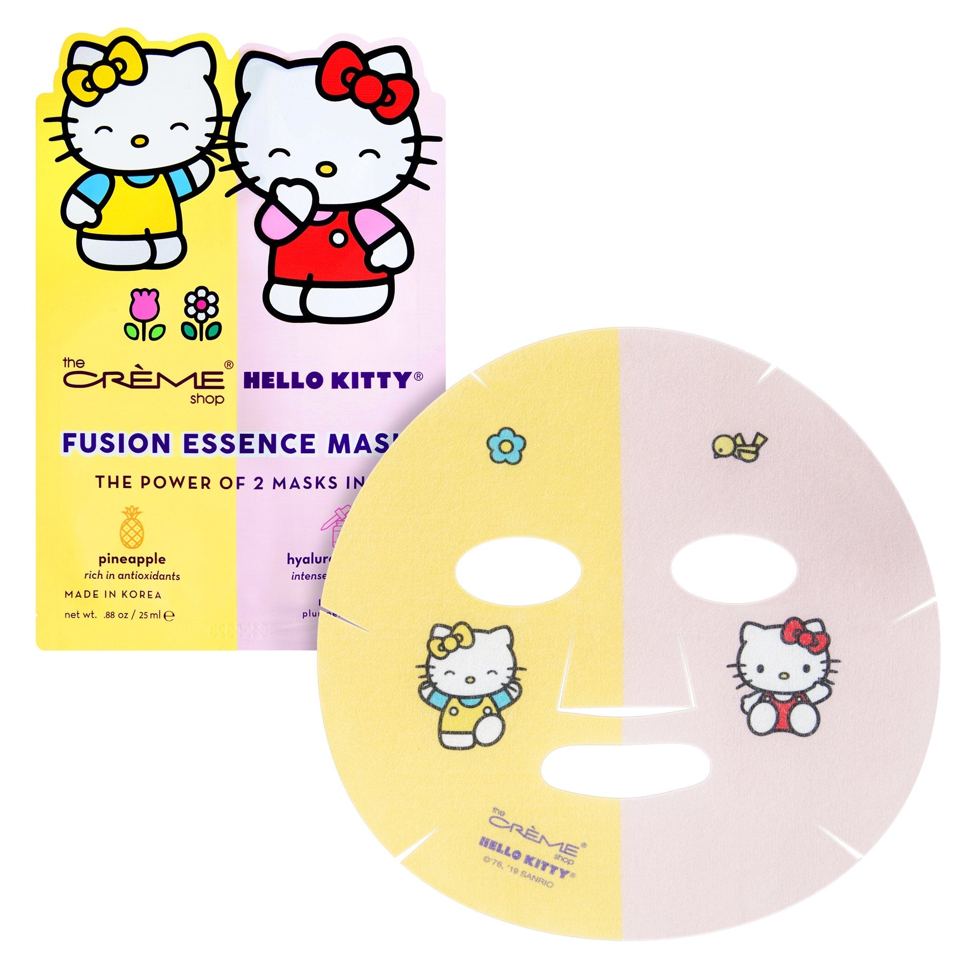 The Crème Shop x Sanrio Hello Kitty & Mimi Pineapple & Hyaluronic Acid Fusion Sheet Mask 4