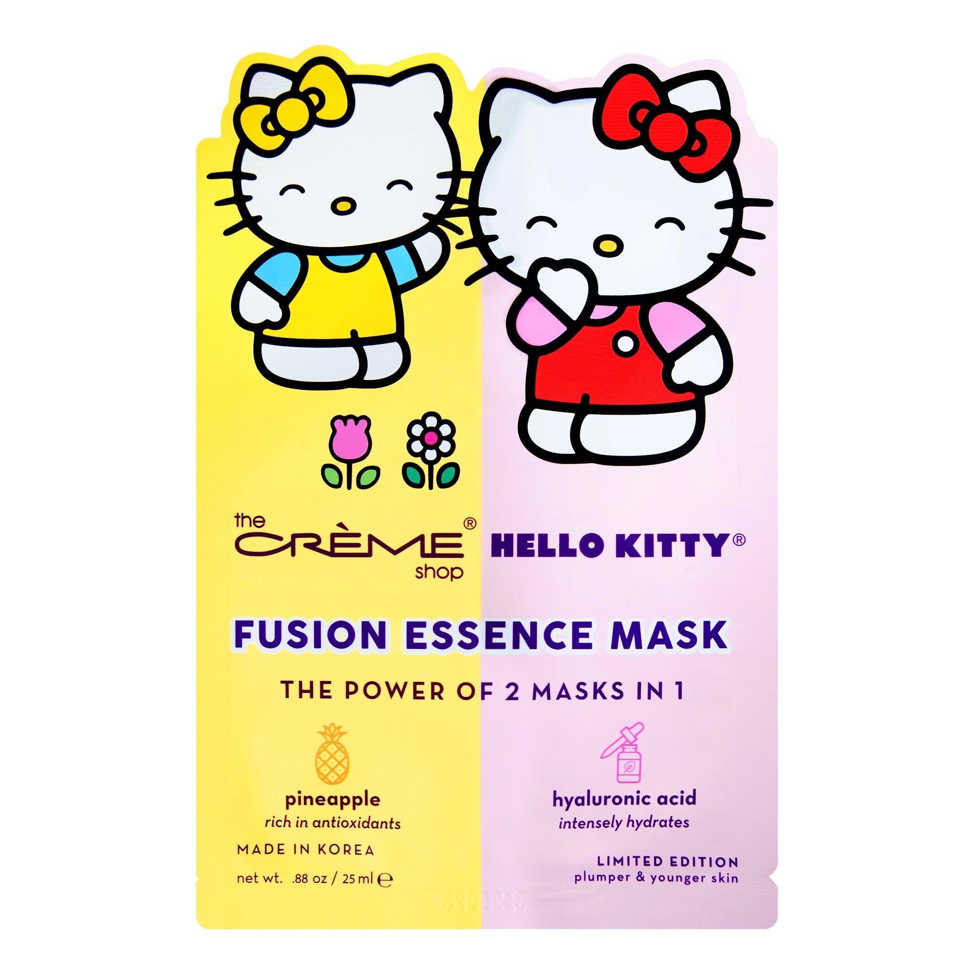 The Crème Shop x Sanrio Hello Kitty & Mimi Pineapple & Hyaluronic Acid Fusion Sheet Mask 2