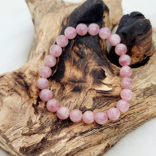 Rose Quartz (Madagascar) 8mm Stretch Bead Bracelet