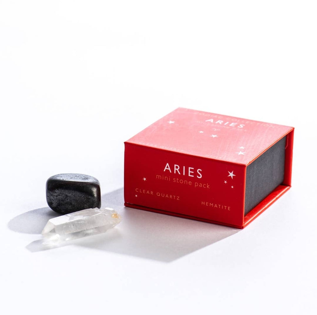 Aries Zodiac Mini Crystal Pack 3