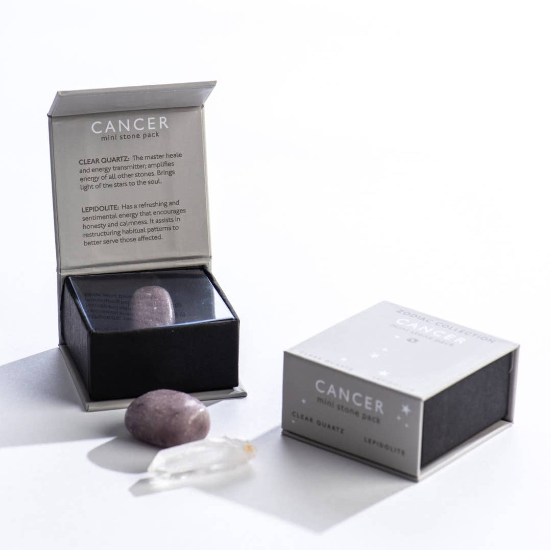 Cancer Zodiac Mini Crystal Pack 2
