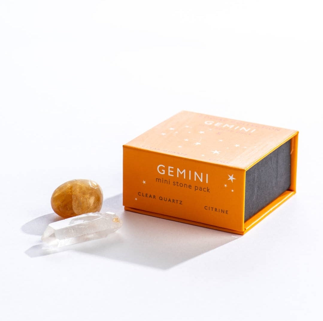 Gemini Zodiac Mini Crystal Pack 3