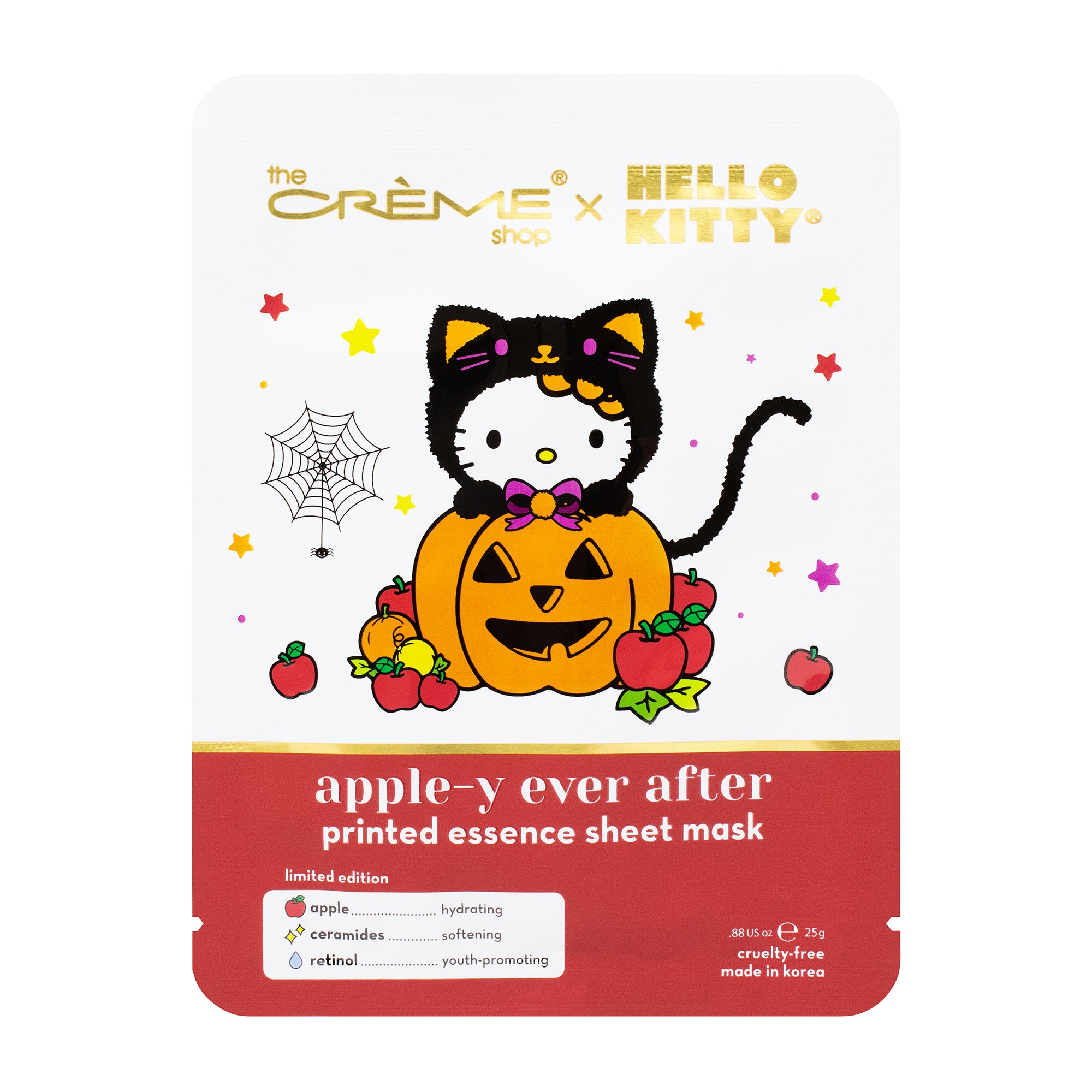 The Crème Shop x Sanrio The Crème Shop x Hello Kitty Apple-y Ever After Printed Essence Sheet Mask 2