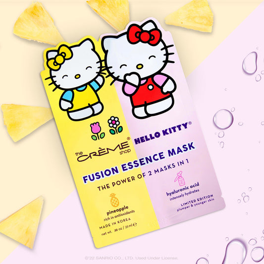 The Crème Shop x Sanrio Hello Kitty & Mimi Pineapple & Hyaluronic Acid Fusion Sheet Mask