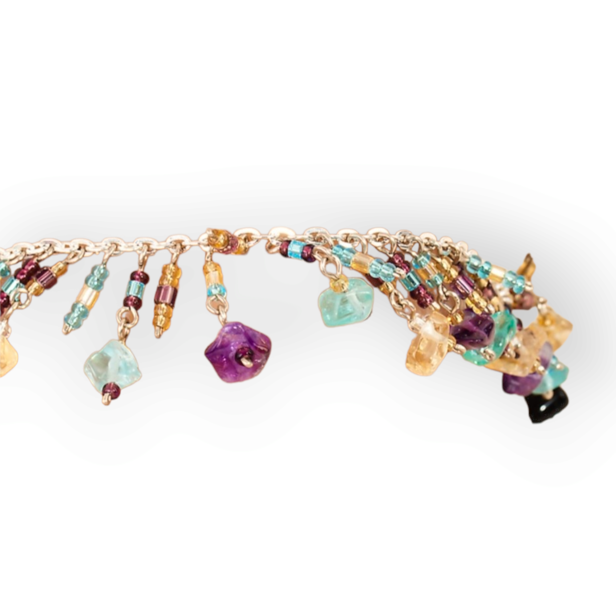 Mini Stone Beaded Fringe Chain Anklet

Amethyst