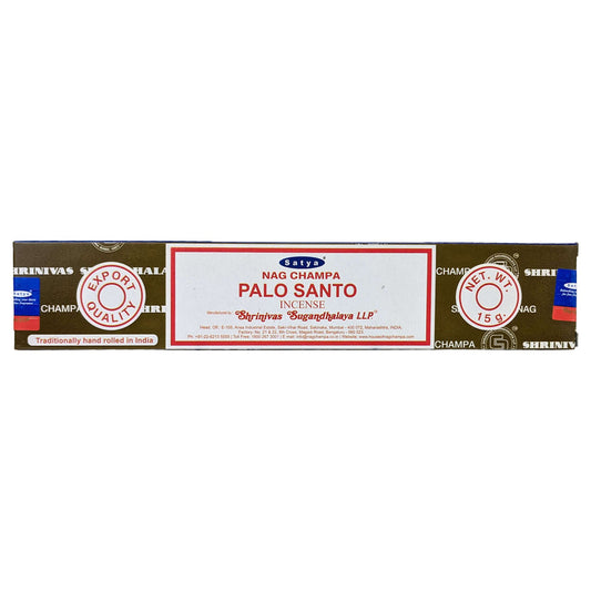 Satya Nag Champa Palo Santo Incense Sticks, 15g Pack