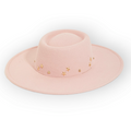 Star Studded Fedora Hat pink