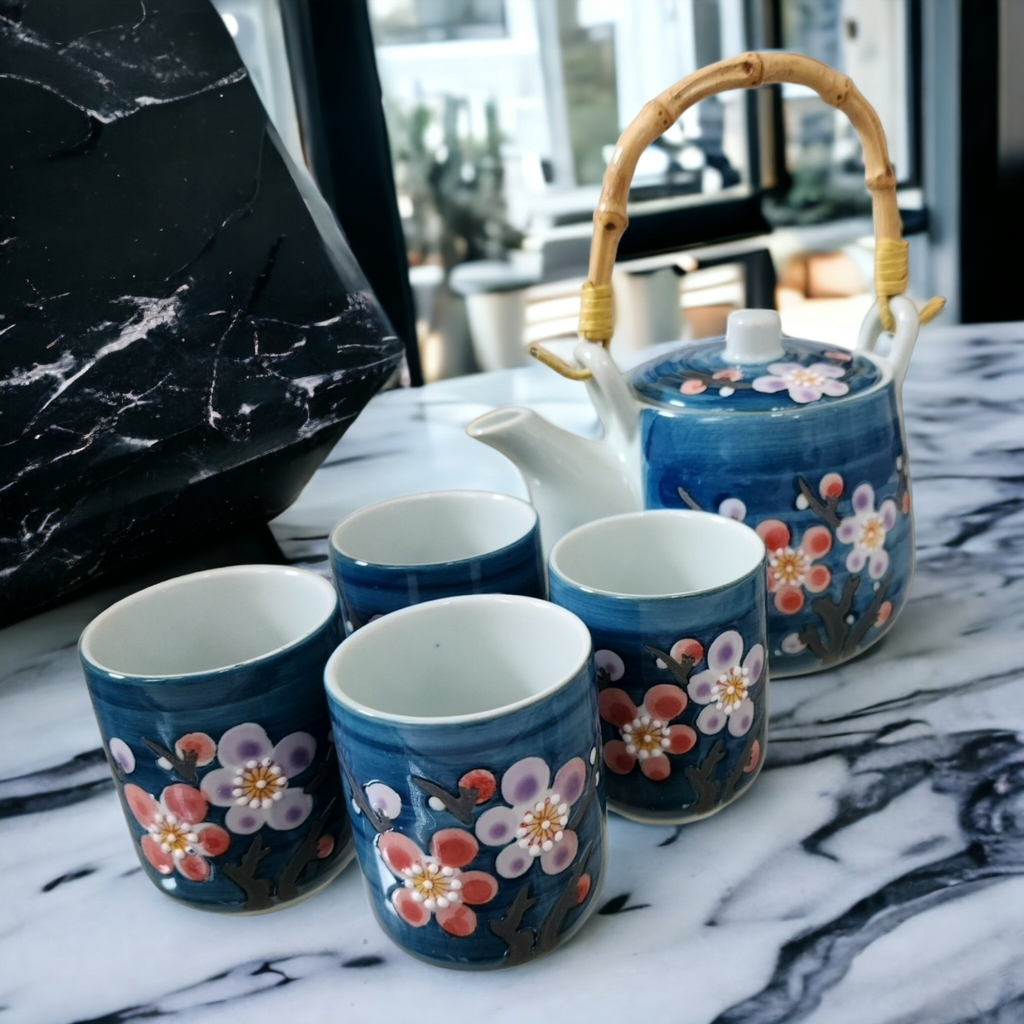 Colorful Blossom Tea Set