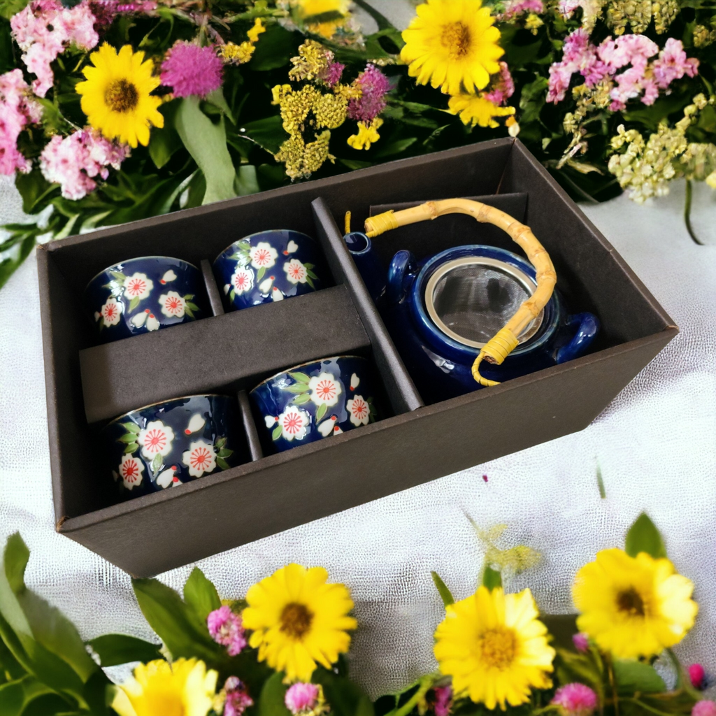 White Blossom Tea Set