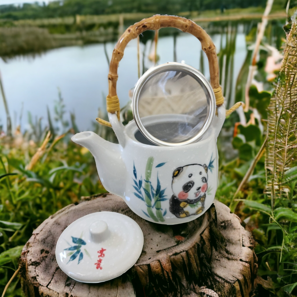 Shy Panda Tea Set