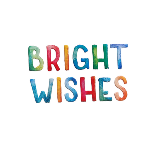 Watercolor Bright Wishes Birthday