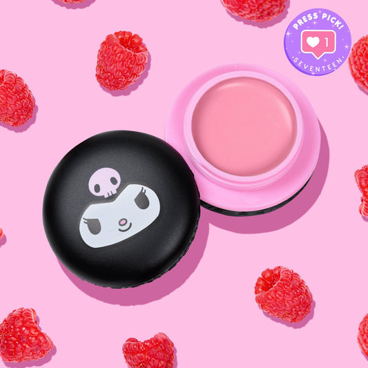 The Crème Shop x Sanrio
The Crème Shop x Kuromi Macaron Lip Balm - Raspberry Cream Puff