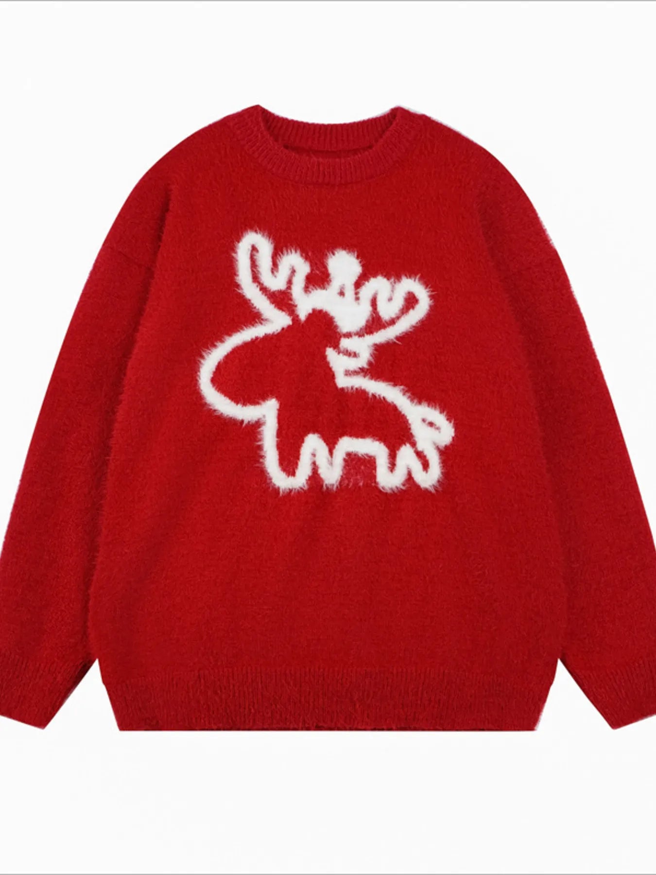 Reindeer_sweater_moose_Christmas_holiday red