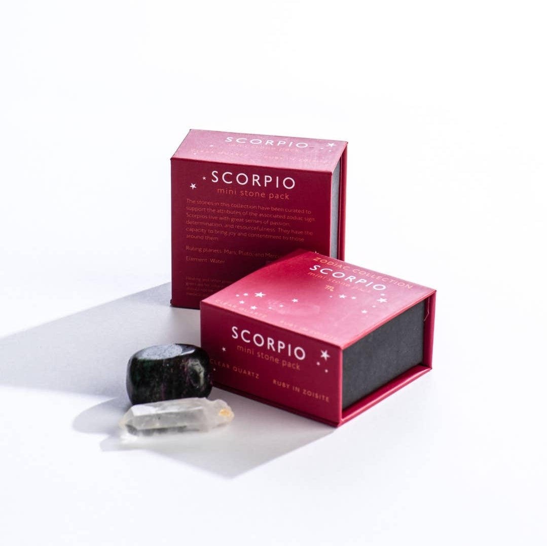 Scorpio Zodiac Mini Crystal Pack 1
