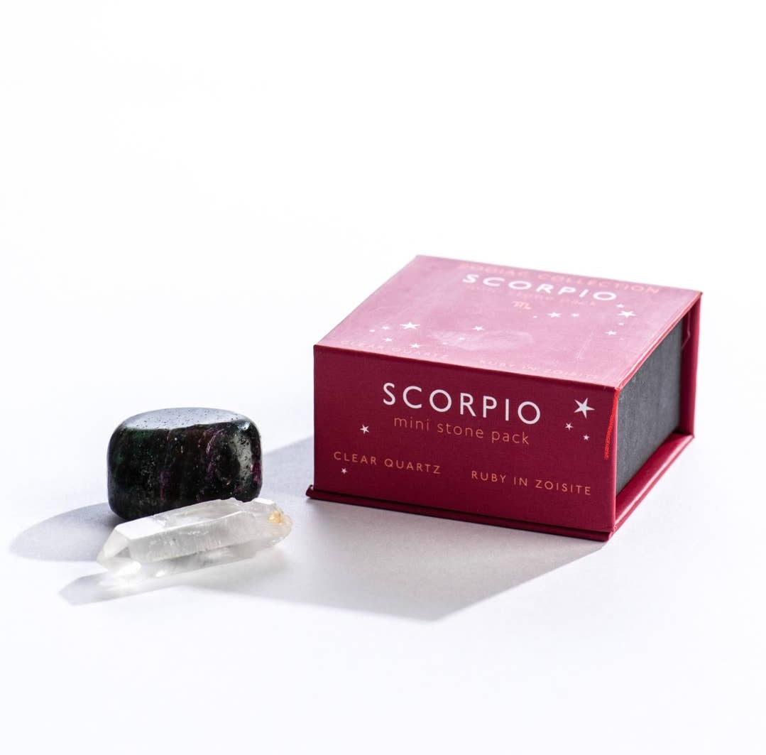 Scorpio Zodiac Mini Crystal Pack 3