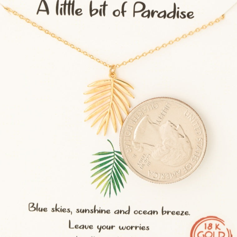 Dainty Chain Palm Pendant Necklace