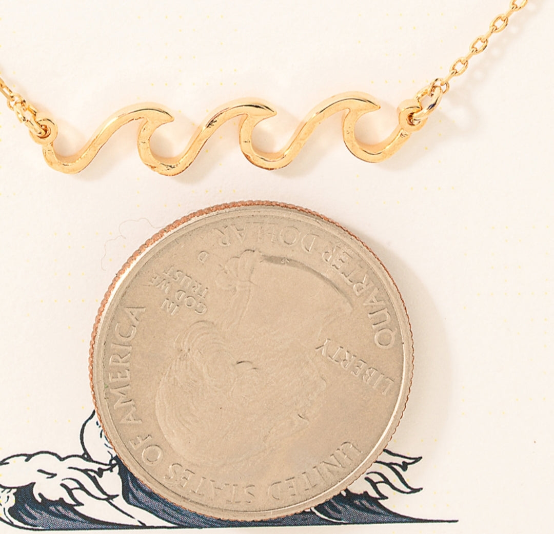 Crashing Waves Pendant Necklace