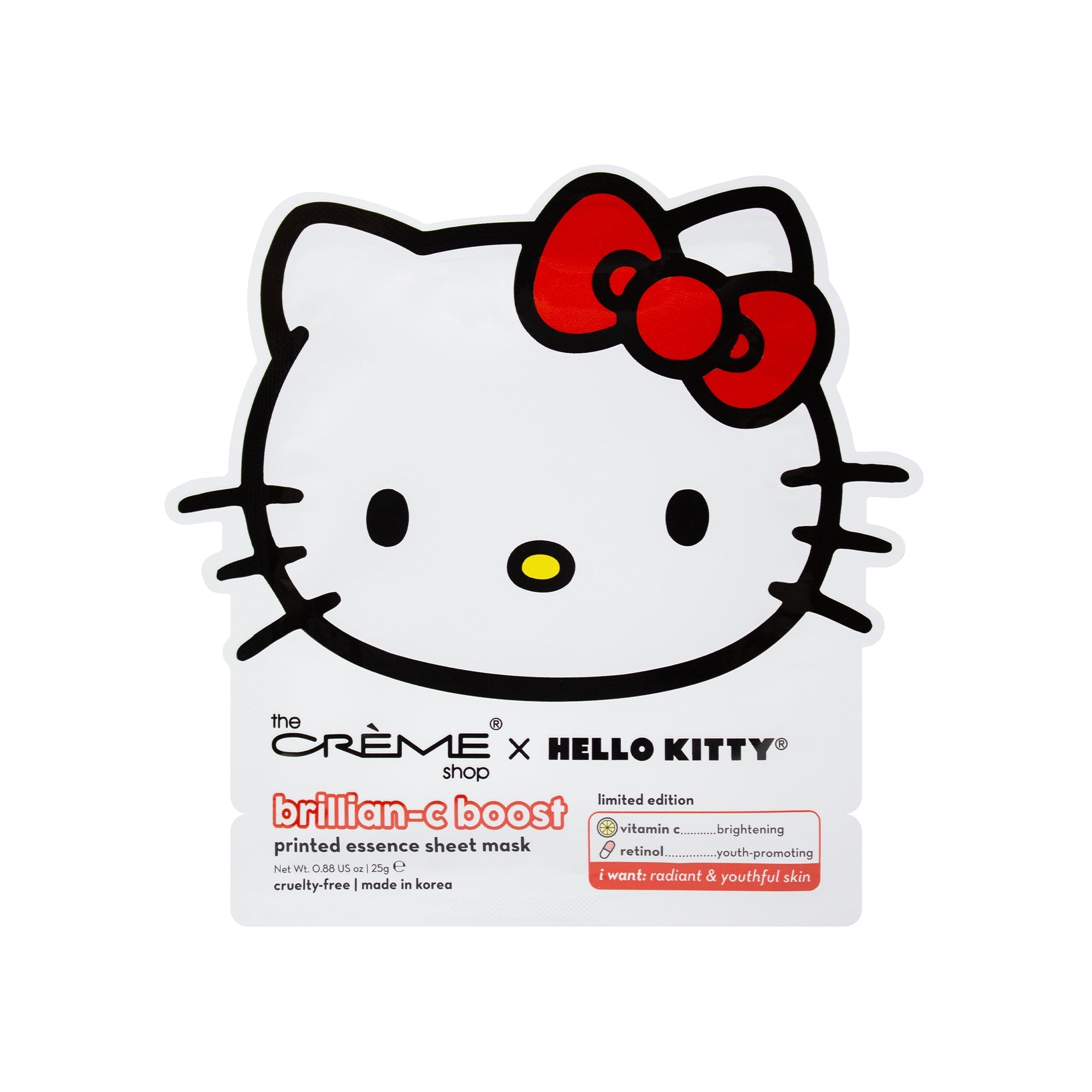 The Crème Shop x Hello Kitty Brillian-C Boost Printed Essence Sheet Mask 2