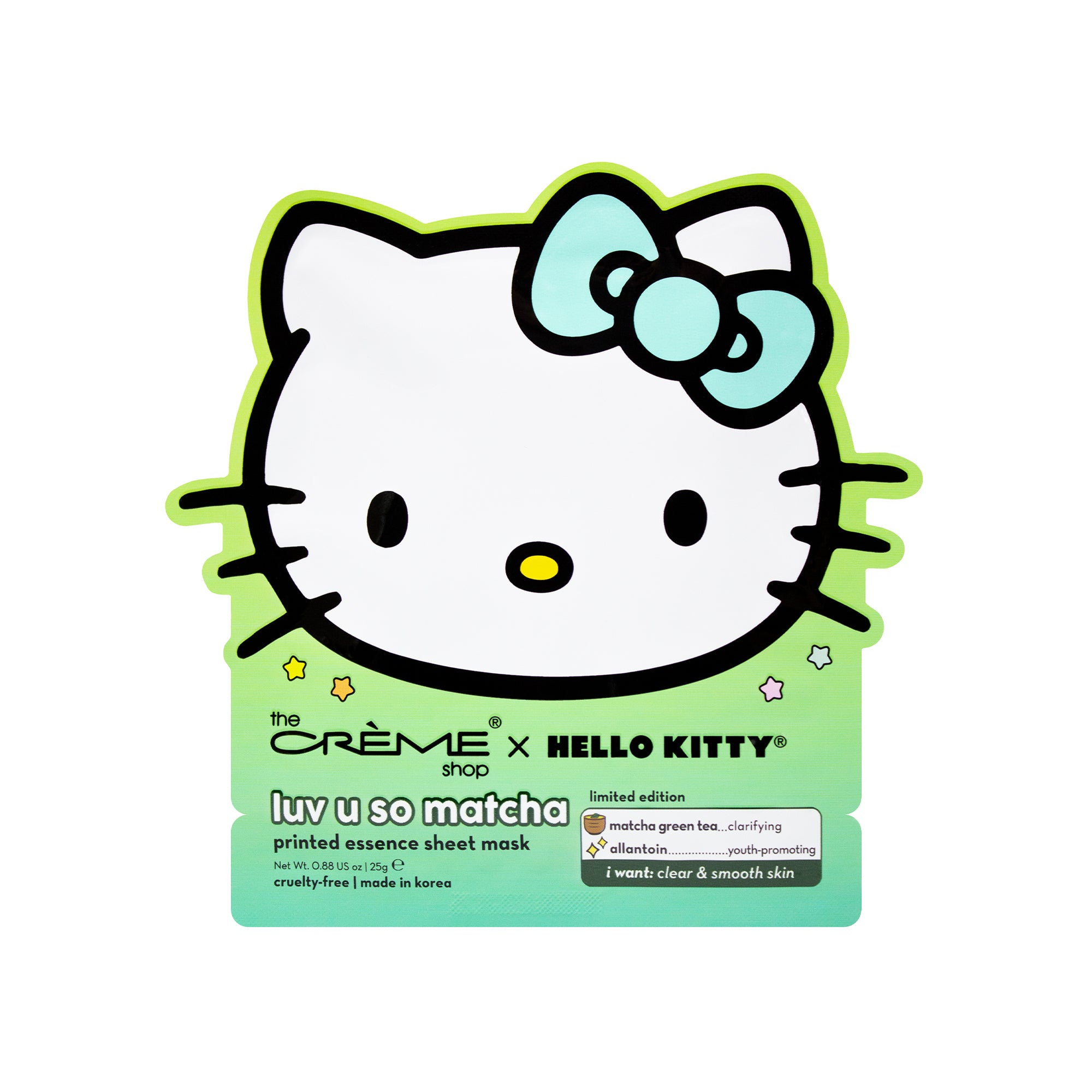 The Crème Shop x Hello Kitty Luv U So Matcha Printed Essence Sheet Mask 2