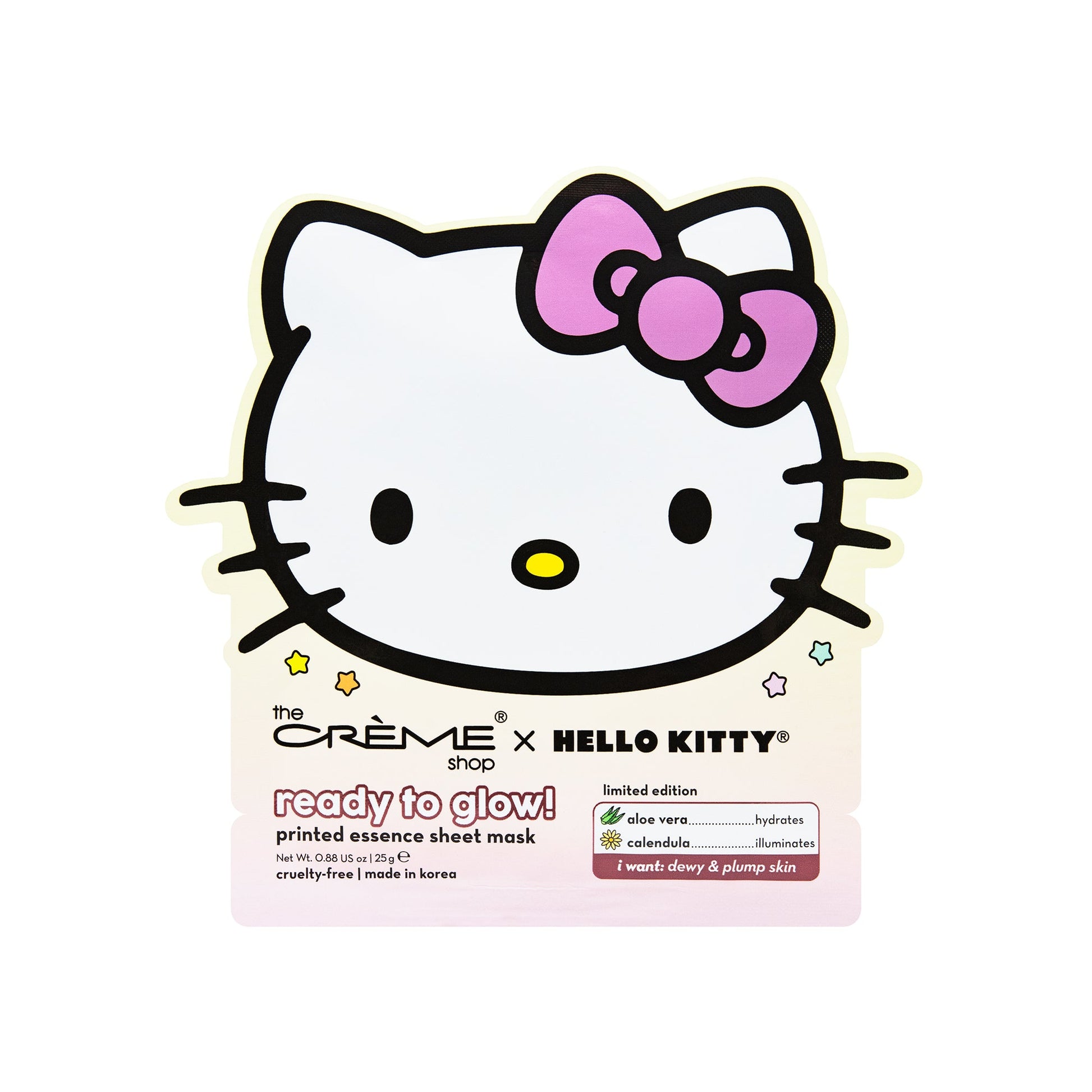 The Crème Shop x Hello Kitty Ready To Glow Printed Essence Sheet Mask 2