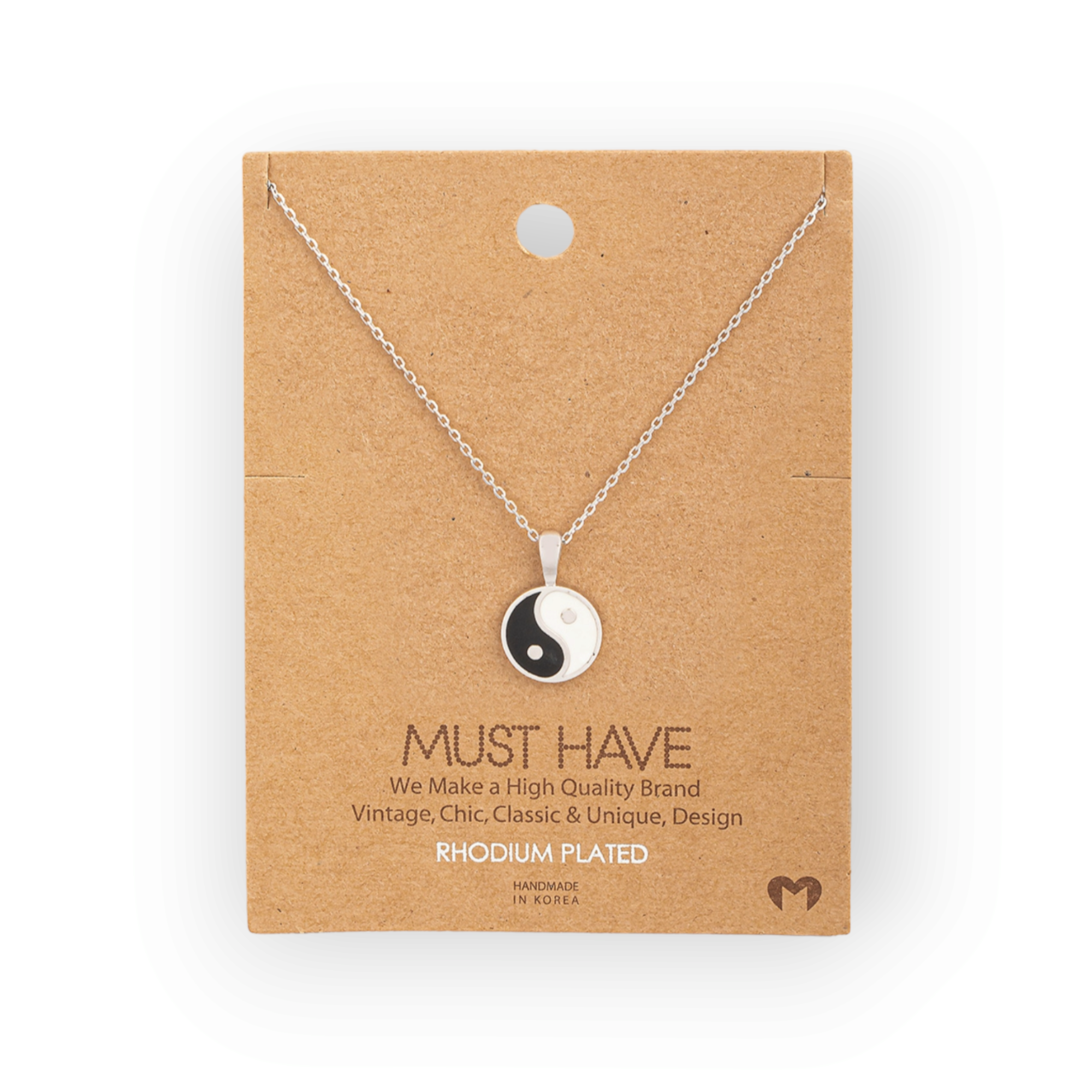 Yin Yang Mini Circle Pendant Necklace

Silver