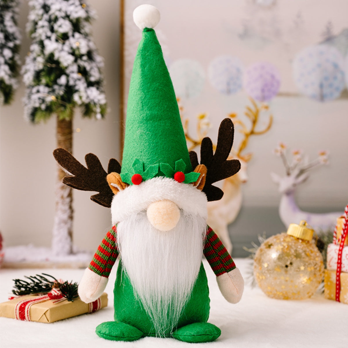 Christmas Gnome Decor Doll With Pointed Hat