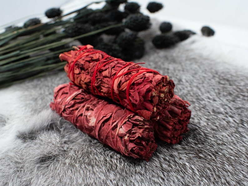 White Sage with Dragon's Blood Smudge Stick