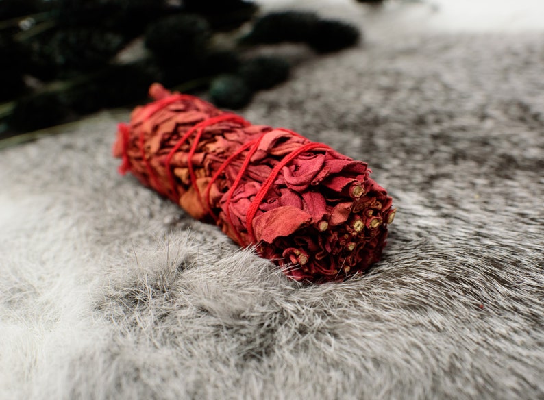 White Sage with Dragon's Blood Smudge Stick