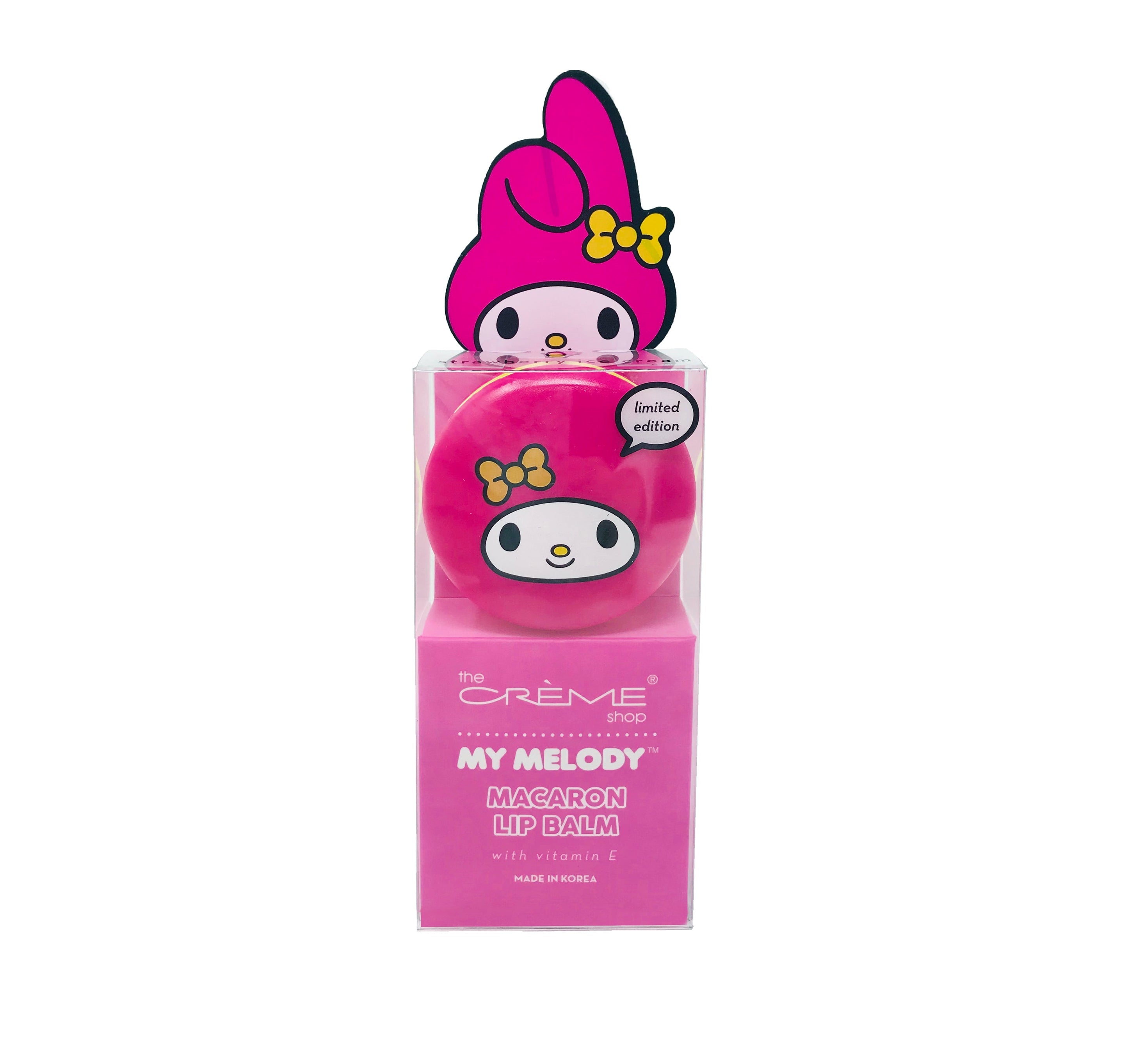 The Crème Shop x Sanrio

My Melody Macaron Lip Balm - Strawberry Ice Cream 2