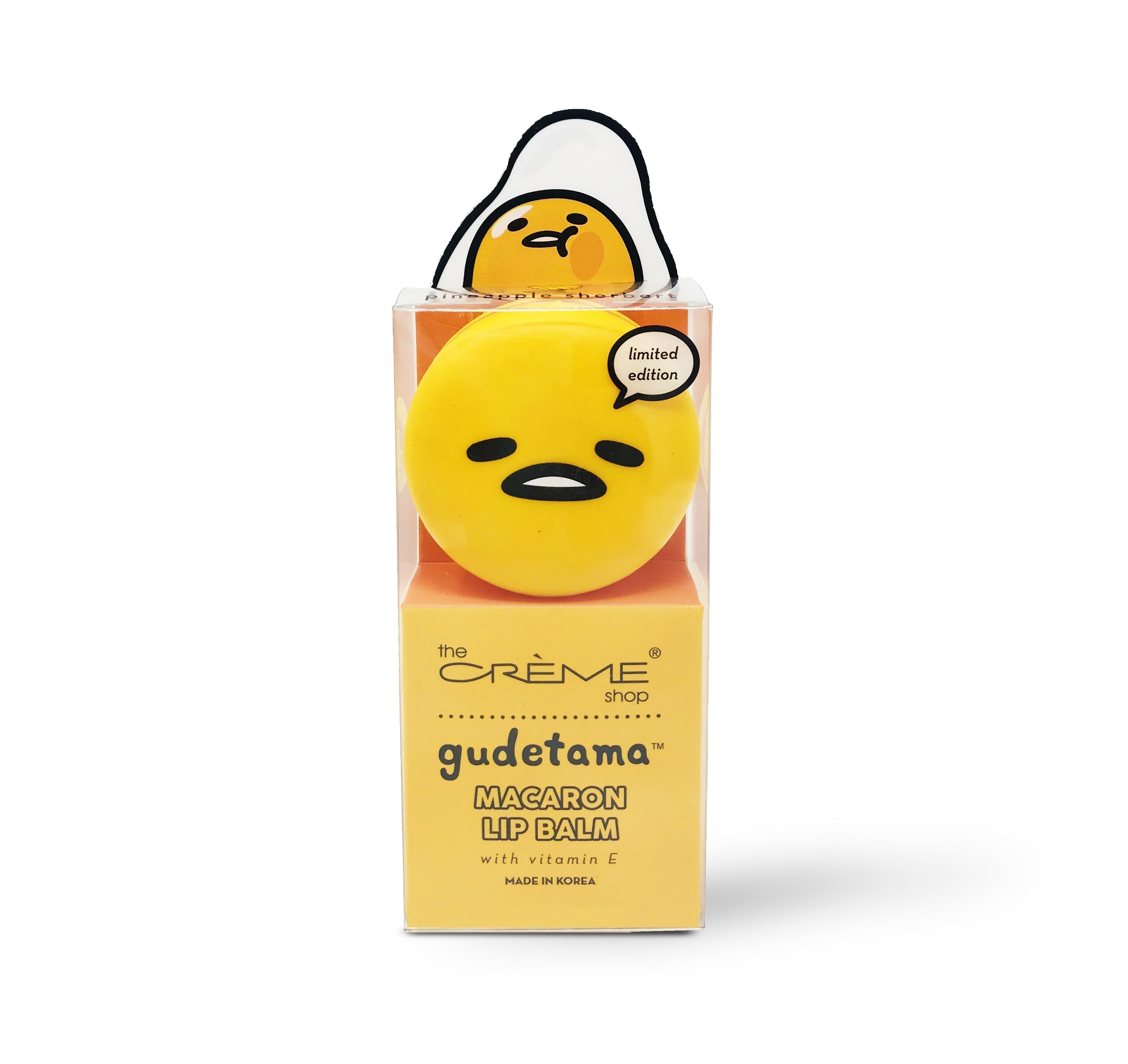 The Crème Shop x Sanrio

Gudetama Macaron Lip Balm - Pineapple Sherbert 2