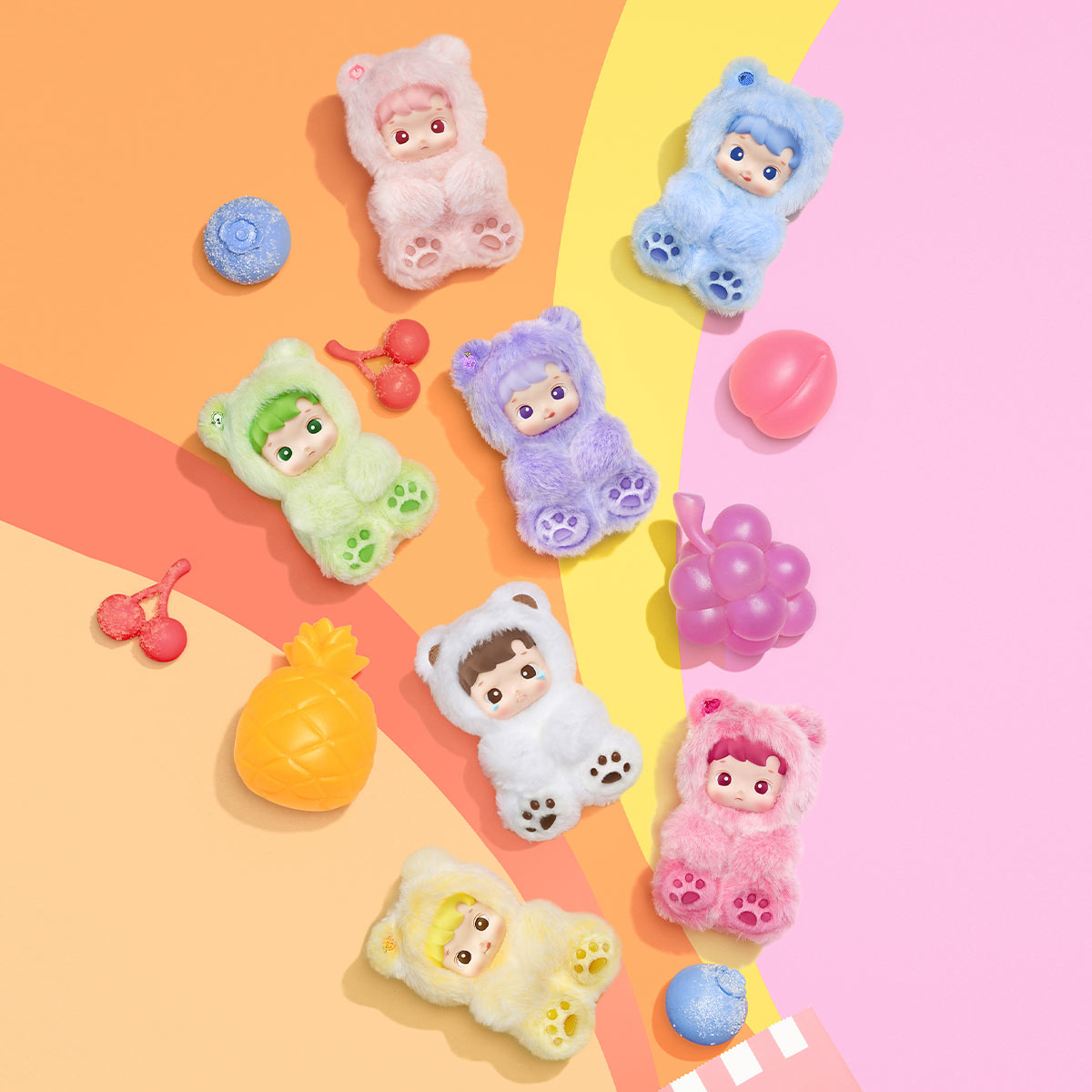 HACIPUPU Gummy Bear Series- Vinyl Plush Pendant Blind Box
