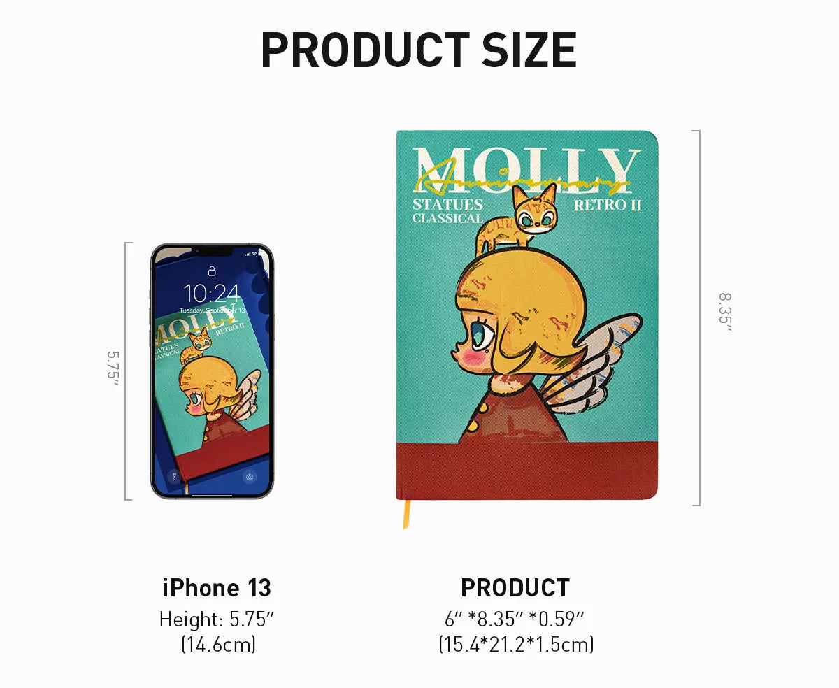 MOLLY Anniversary Statues Classical Retro 2 Series - Notebook