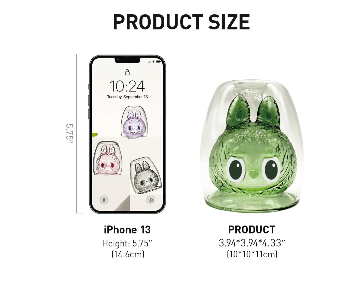 THE MONSTERS-CHEERS :
SERIES-Double-walled Glass Blind Box